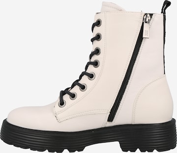 Xti Lace-up bootie in White