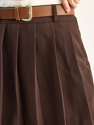 Jupe Bianco Lucci en marron