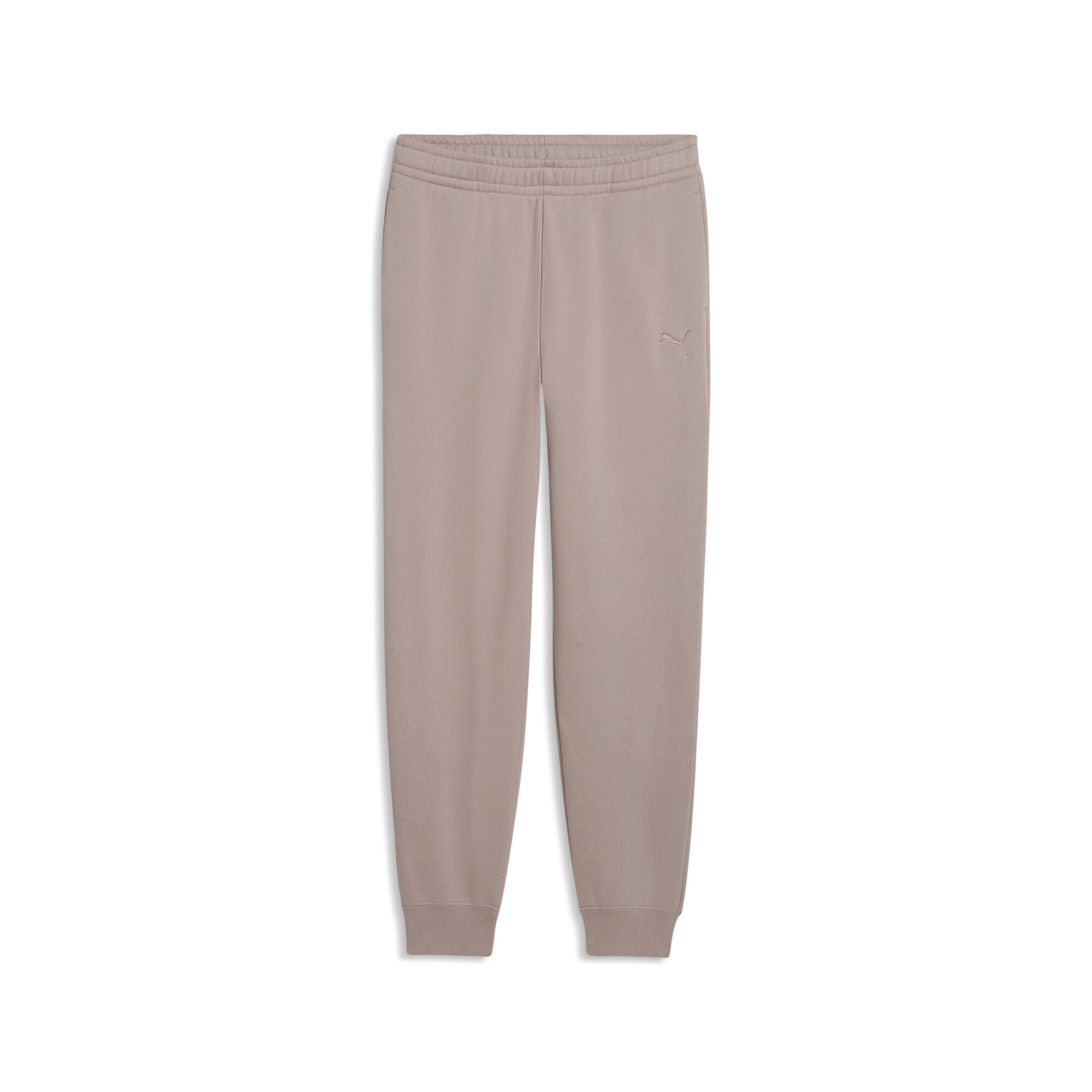 PUMA Tapered Broek in Beige: voorkant