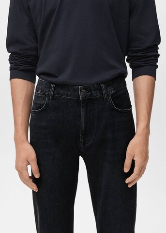 MANGO MAN Regular Jeans 'Patrick' in Black