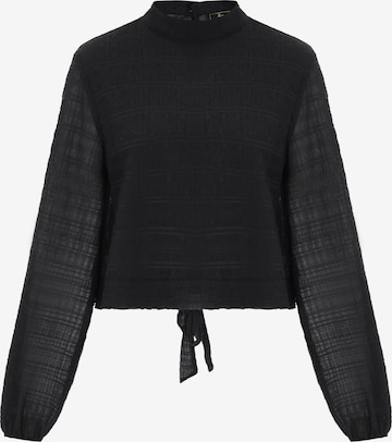 Chemisier faina en noir : devant