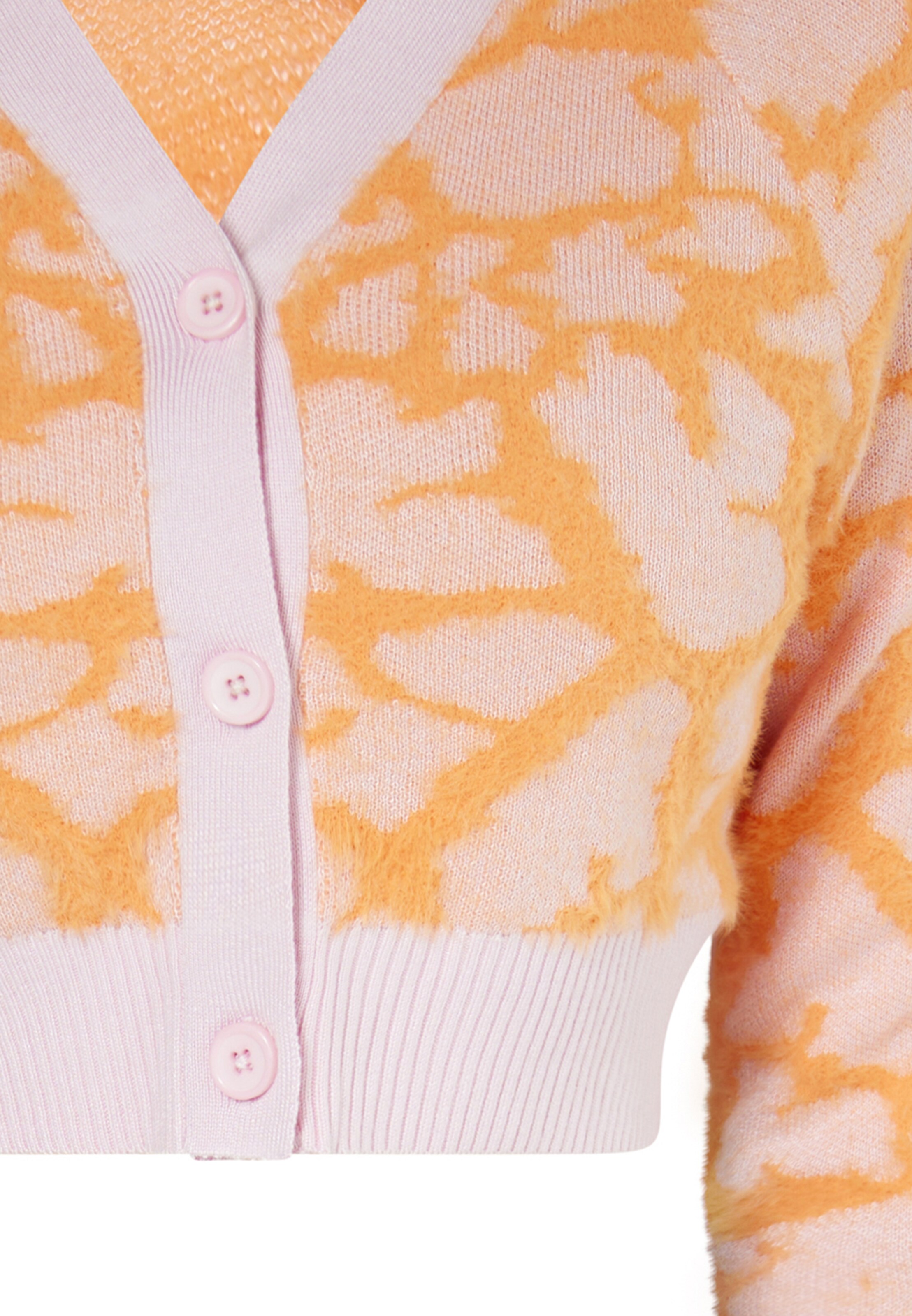 swirly Πλεκτή ζακέτα σε πορτοκαλί