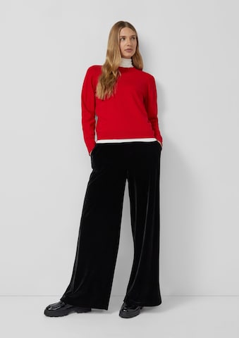 s.Oliver Wide leg Broek in Zwart