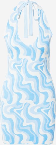 Gina Tricot Úpletové šaty – modrá: přední strana