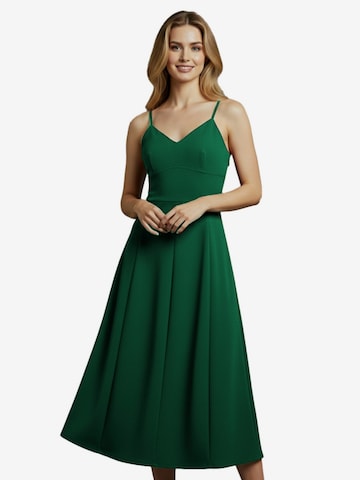 Yesfashion Sukienka w kolorze zielony: przód