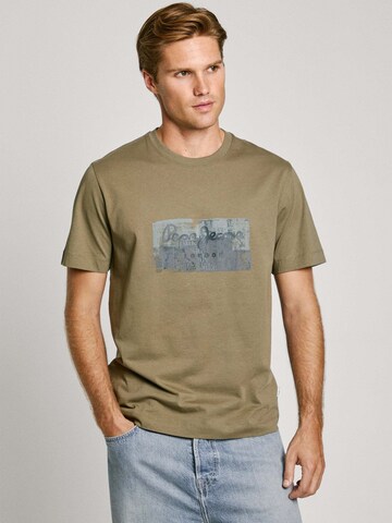 T-Shirt 'Dalter' Pepe Jeans en vert : devant