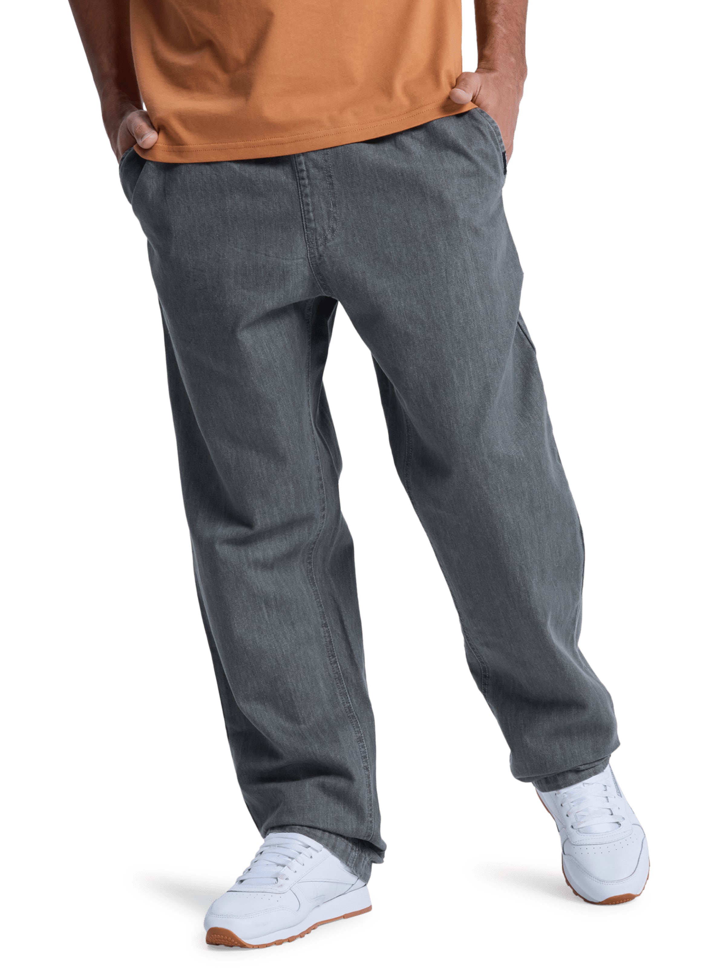 Loosefit Pantalon de sport QUIKSILVER en gris : devant