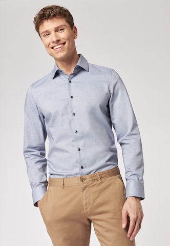 ROY ROBSON Regular fit Business Shirt in Grey: front