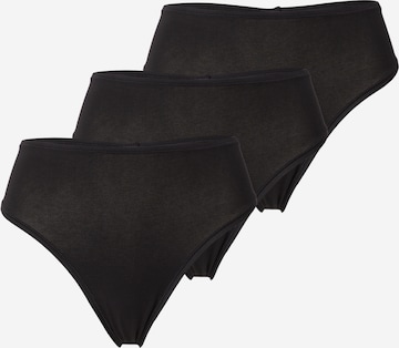 Lindex - Tanga en negro: frente