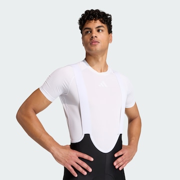 T-Shirt fonctionnel 'CYCLING BASE' ADIDAS PERFORMANCE en blanc