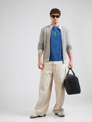 Tricou de la Calvin Klein Jeans pe albastru