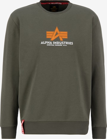 ALPHA INDUSTRIES Sweatshirt in Green: front