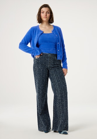 Fabienne Chapot Knit Cardigan in Blue