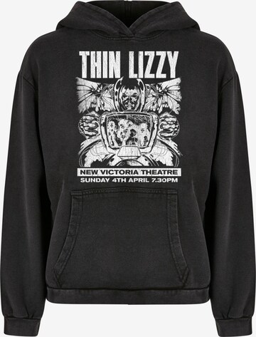 Merchcode Sweatshirt ' Thin Lizzy - New Victoria Theatre ' in Zwart: voorkant
