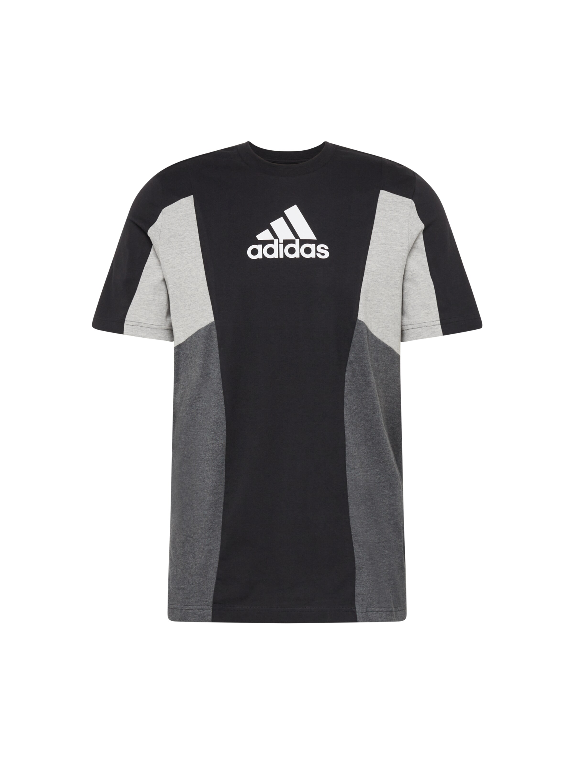 sötétszürke / szürke melír / fekete / fehér ADIDAS SPORTSWEAR Funkcionális felső 'Essentials', Termék nézet
