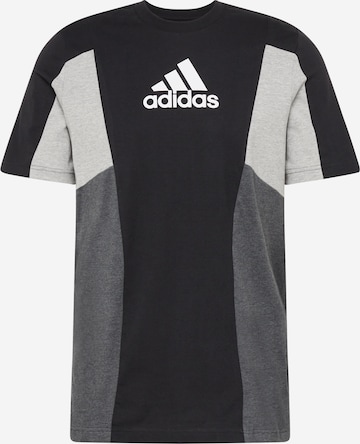 ADIDAS SPORTSWEAR Performance shirt 'Essentials Colourblock' in Black: front