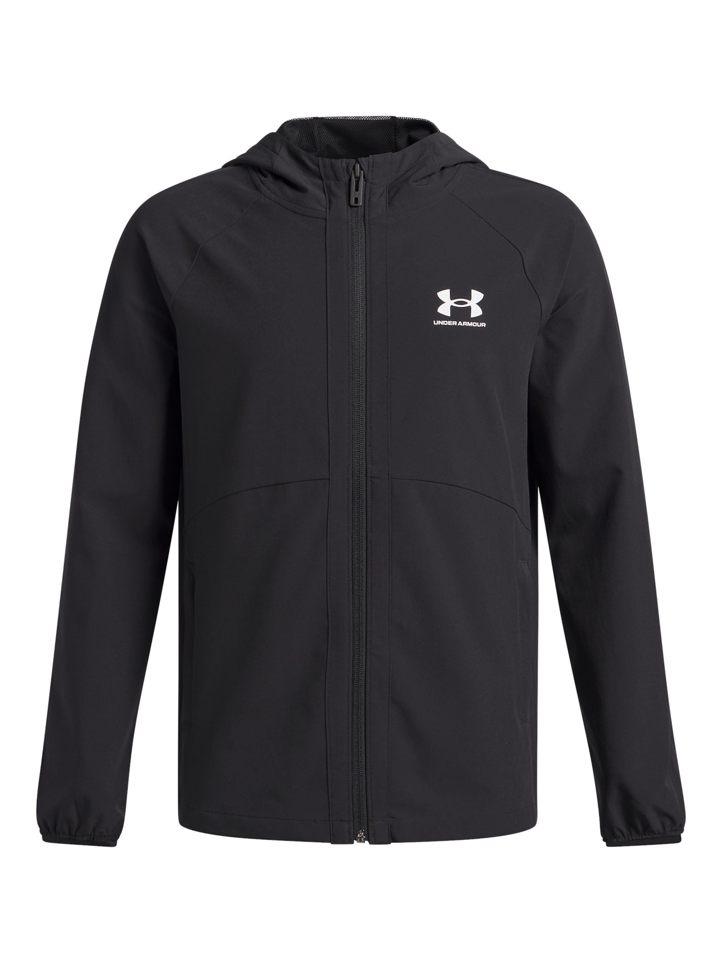 UNDER ARMOUR Sportjas in Zwart: voorkant