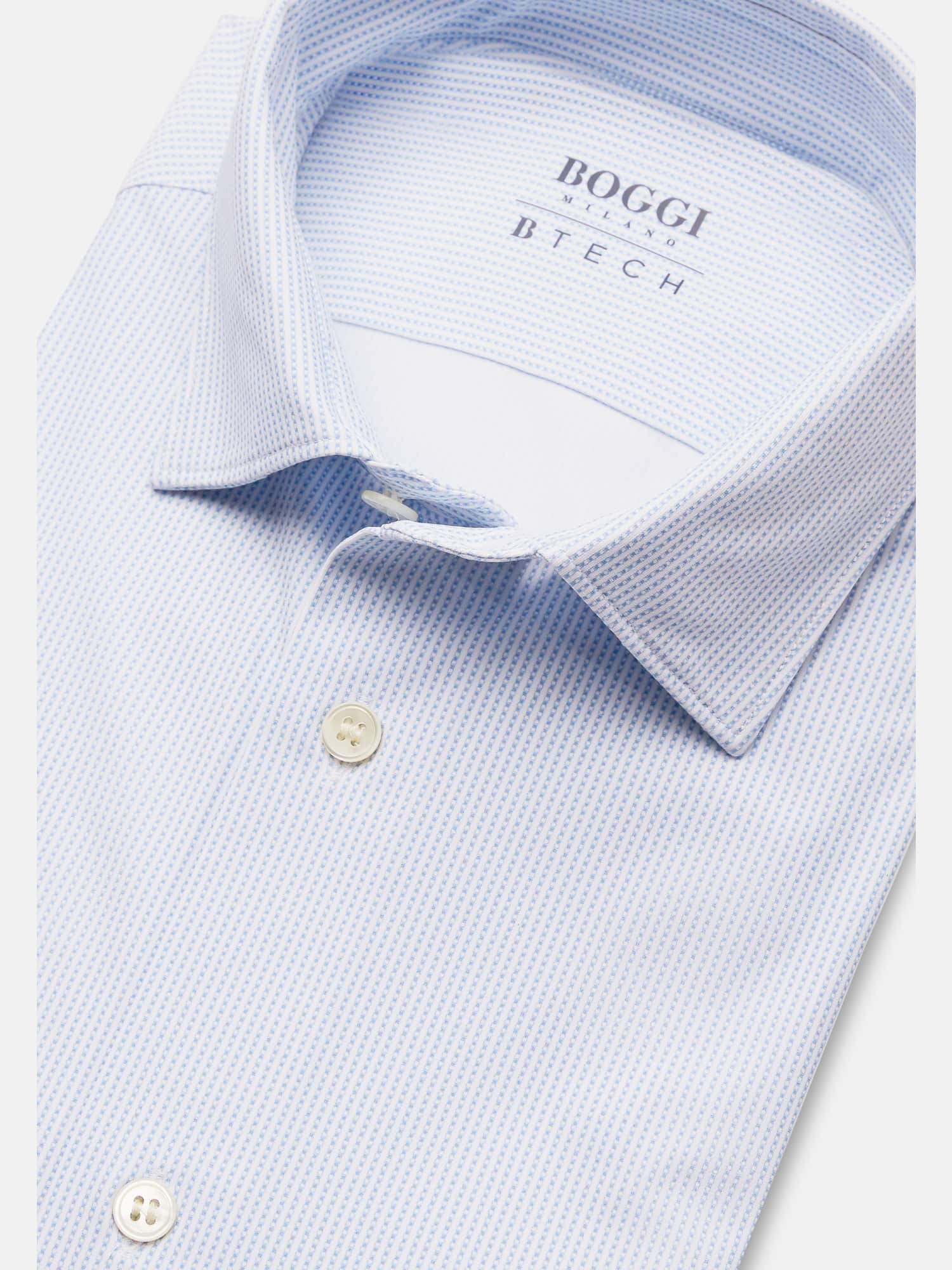 Taglie comode Abbigliamento Boggi Milano Hemd in Blu Chiaro 
