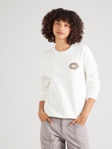 Key Largo - Sudadera 'Kiss' en blanco: frente