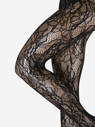 Collant 'Floral Net' di Wolford in nero