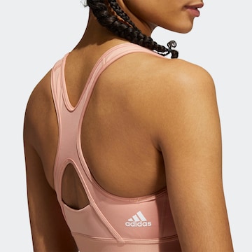 ADIDAS SPORTSWEAR Σουτιέν για T-Shirt Αθλητικό σουτιέν σε ροζ