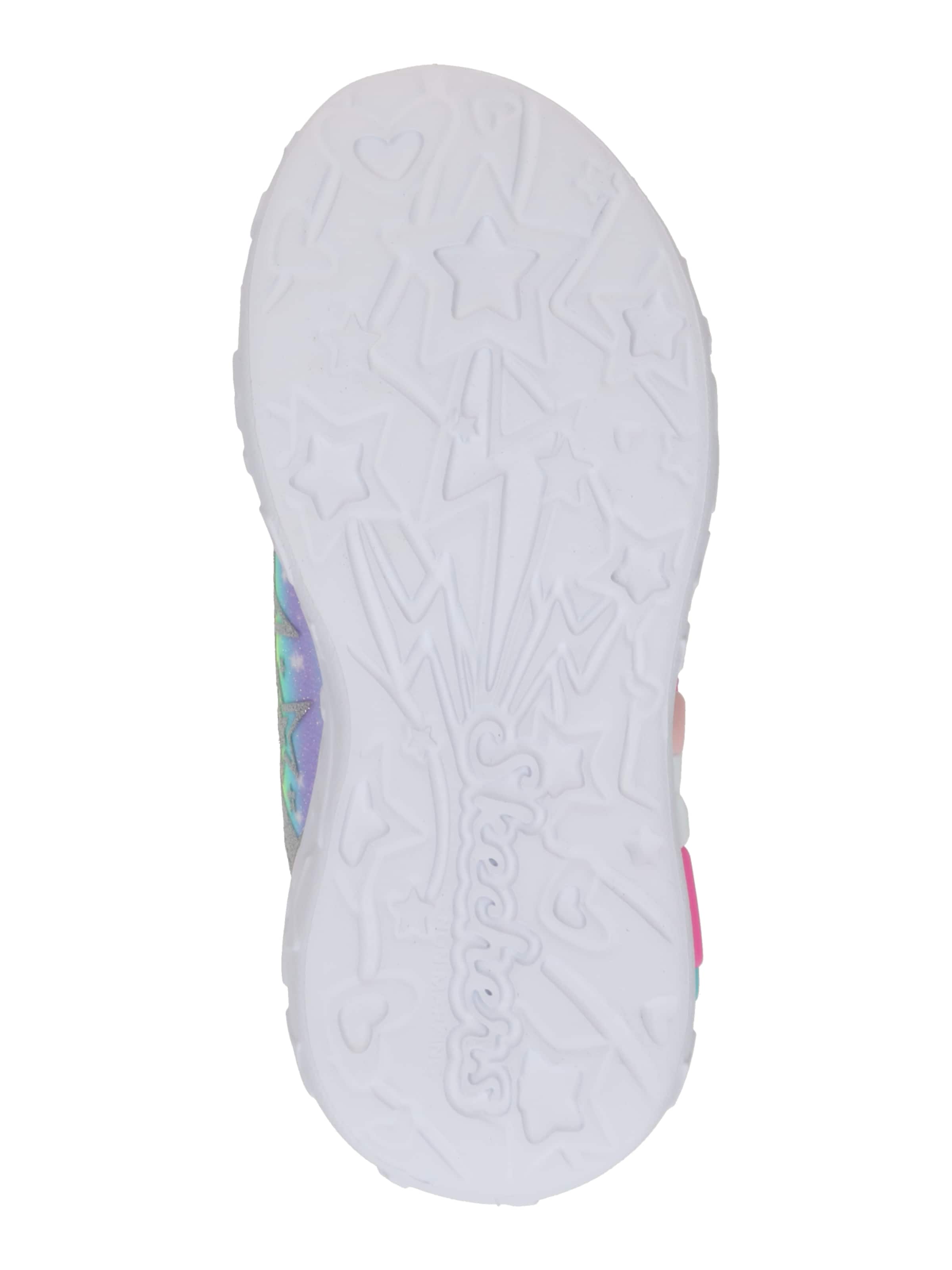 sidabrinė SKECHERS Sportbačiai 'UNICORN CHARMER-LIL STARLITE'