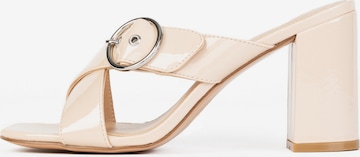 Celena Mules 'Chene' in Pink: front