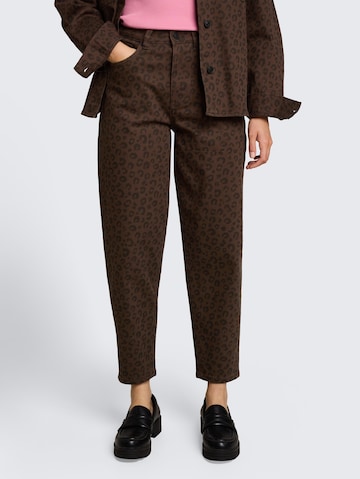TOM TAILOR DENIM Loose fit Jeans 'Adea' in Brown: front
