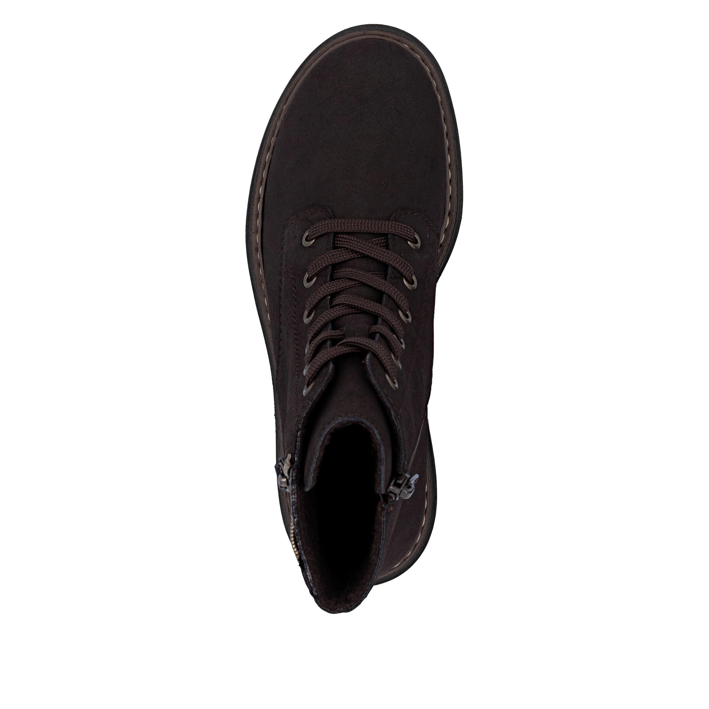 Rieker Lace-Up Ankle Boots in Brown