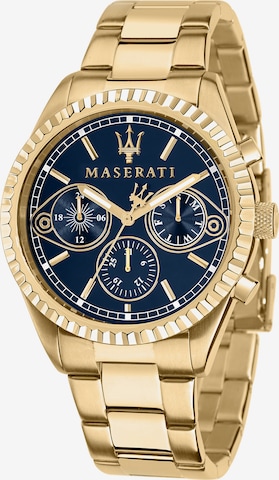 Maserati Analog Watch in Gold: front