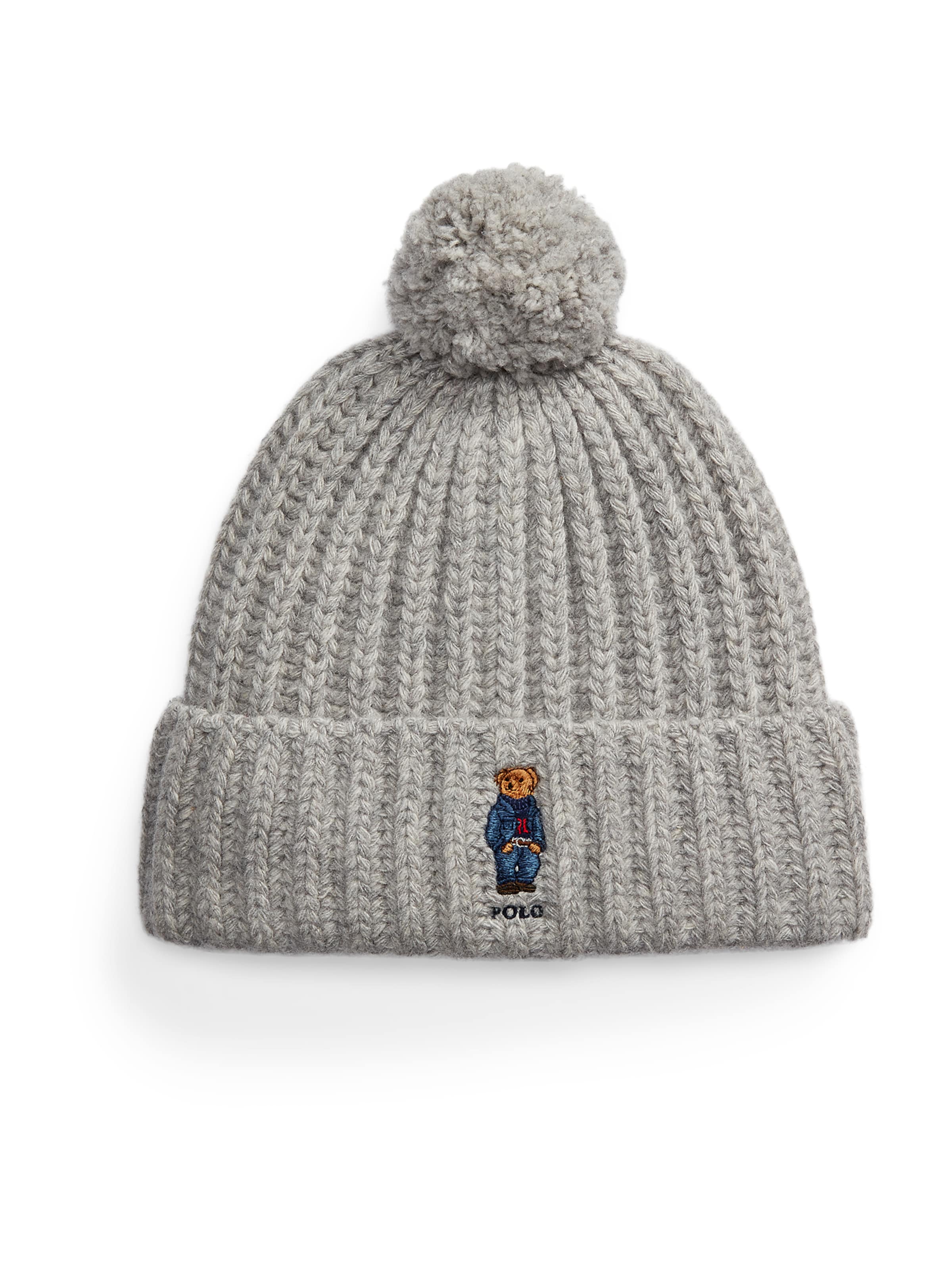 Bonnet Polo Ralph Lauren en gris : devant