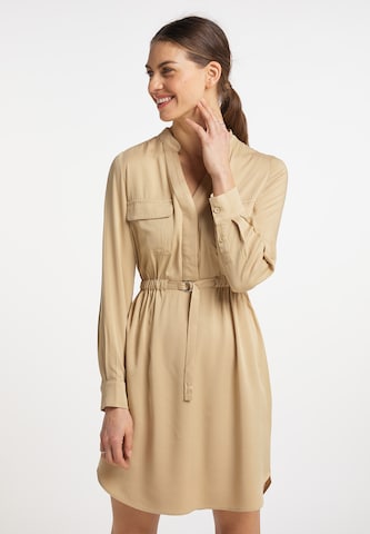 usha BLUE LABEL Jurk in Beige: voorkant