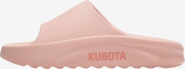 Claquettes / Tongs 'Kubota Flow Women's Slip-On Casual Slides' Kubota en rose : devant