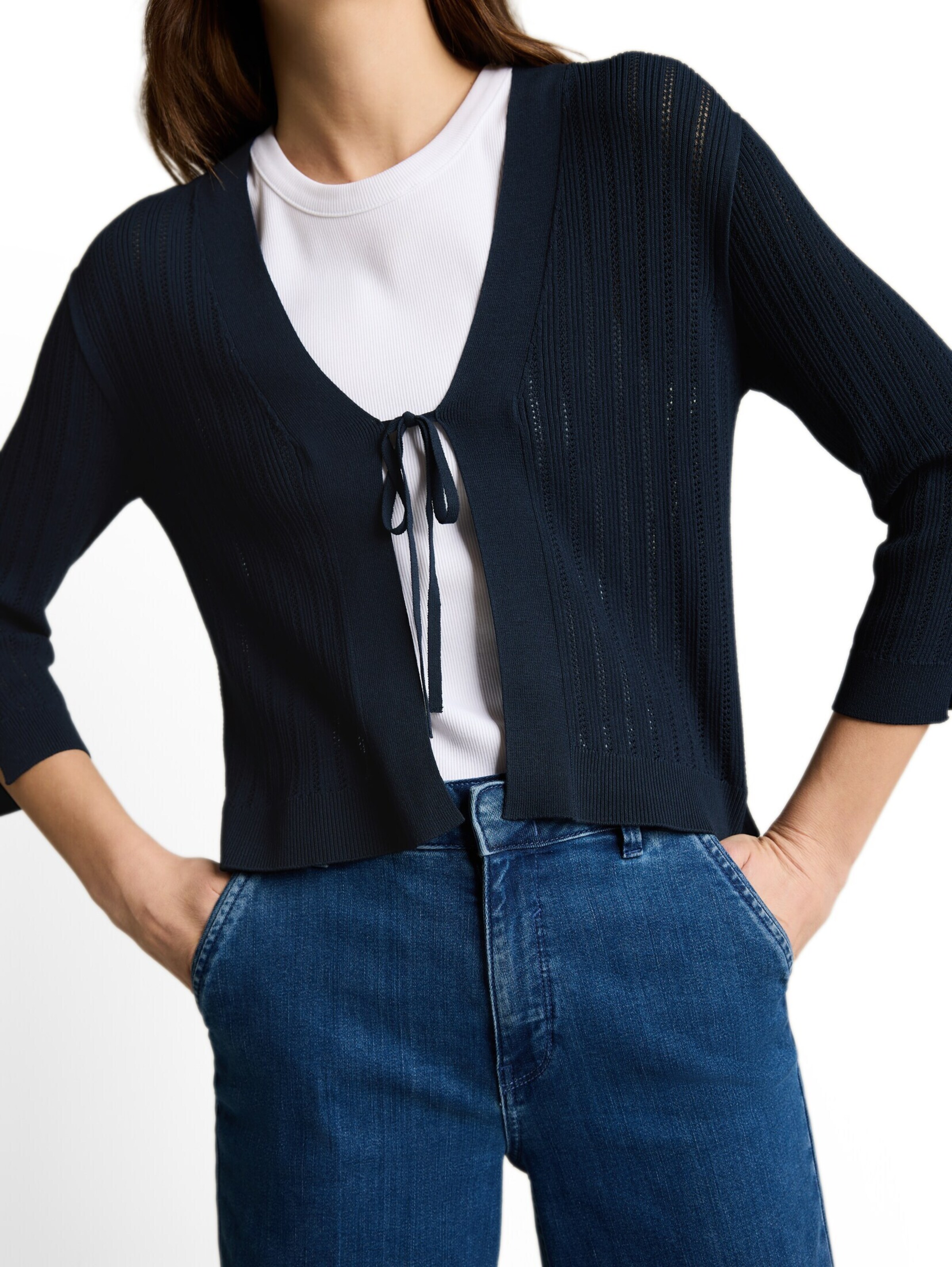TOM TAILOR Knit cardigan in Blue