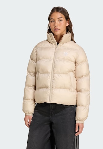 Veste d’hiver 'Adicolor' ADIDAS ORIGINALS en beige : devant