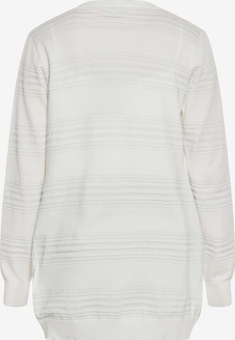 usha BLACK LABEL Knit cardigan in White