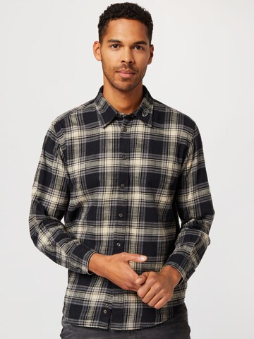 DIESEL Regular fit Button Up Shirt in Black: front