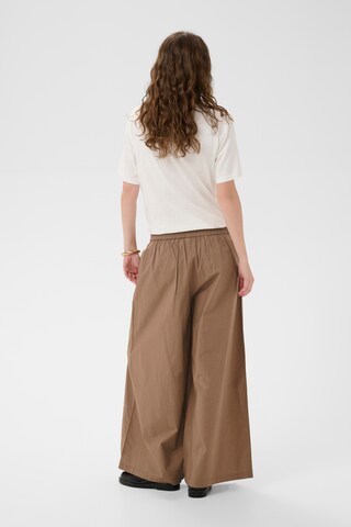 CULTURE Wide Leg Hose 'Jila Olena ' in Grün
