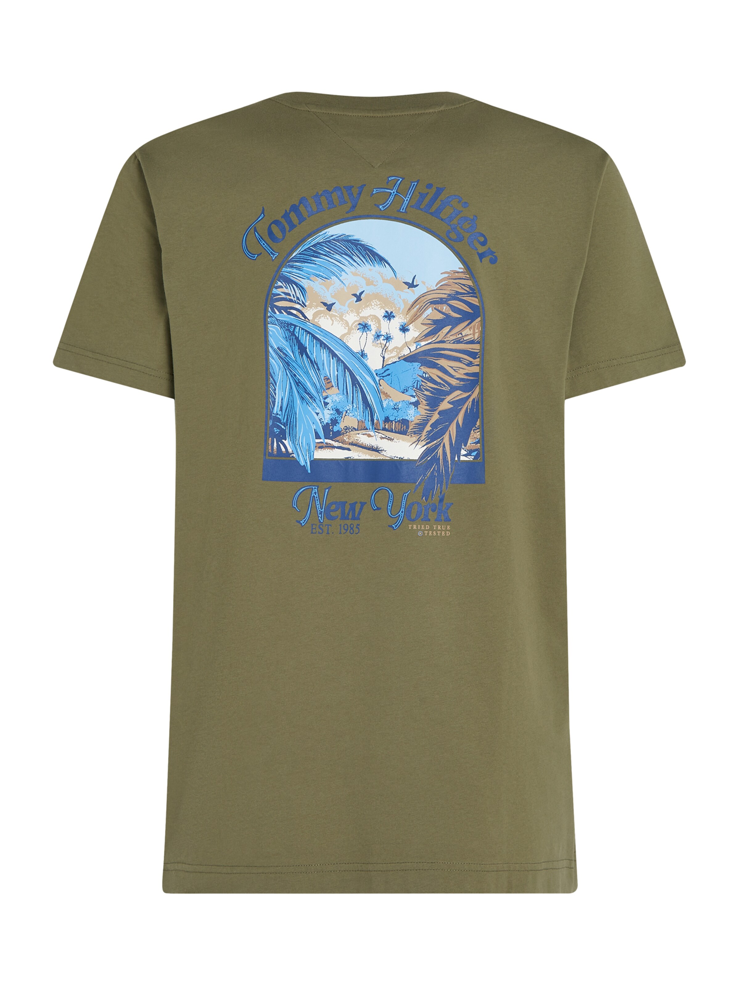 Maglietta 'SUMMER PHOTO' di TOMMY HILFIGER in verde