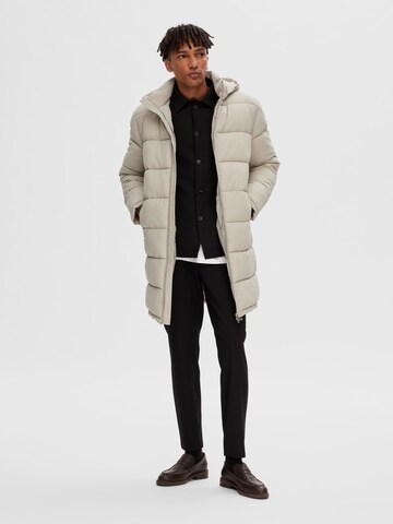 SELECTED Winter coat in Beige