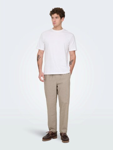 Only & Sons Конический (Tapered) Штаны 'ONSLINUS' в Зеленый