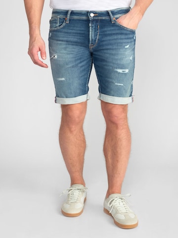 Le Temps Des Cerises Tapered Jeans in Blauw: voorkant