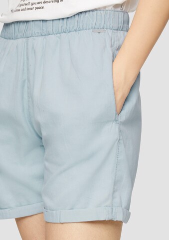QS Wide leg Broek in Blauw