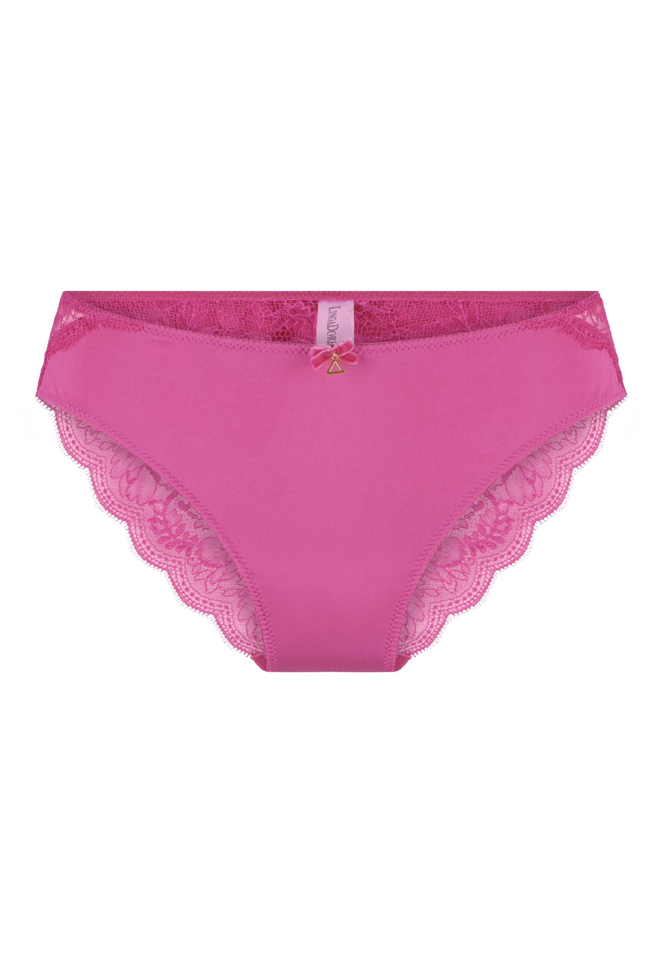 Slip di LingaDore in rosa: frontale