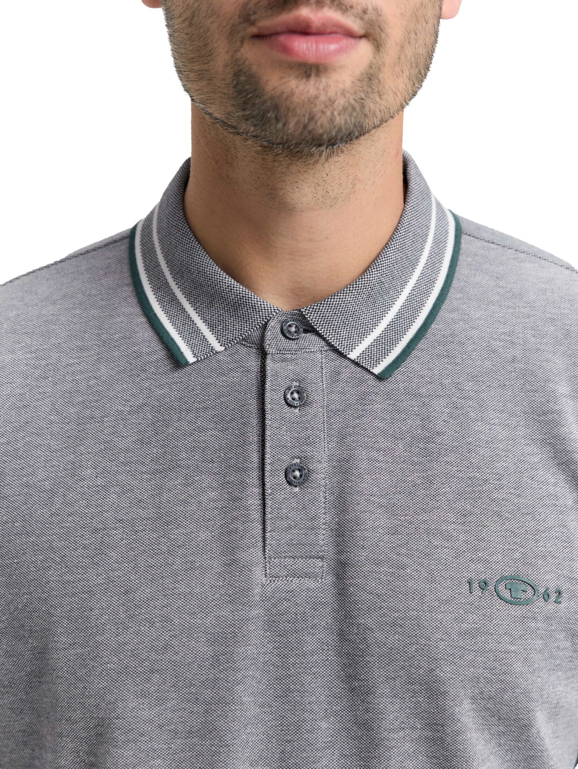 TOM TAILOR Poloshirt in Grau