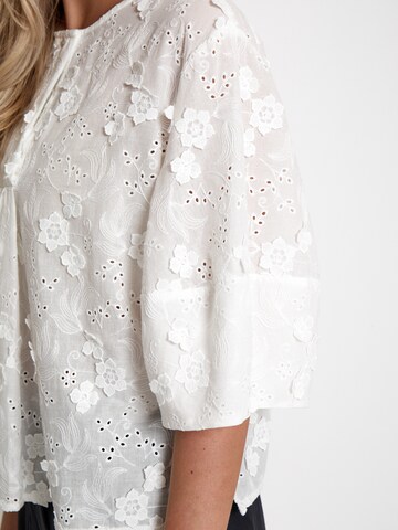 Chemisier 'Odessa' Peppercorn en blanc