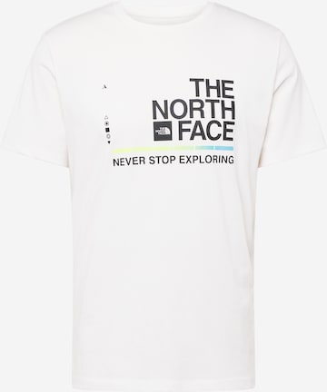 THE NORTH FACE Функционална тениска 'FOUNDATION' в бяло: отпред