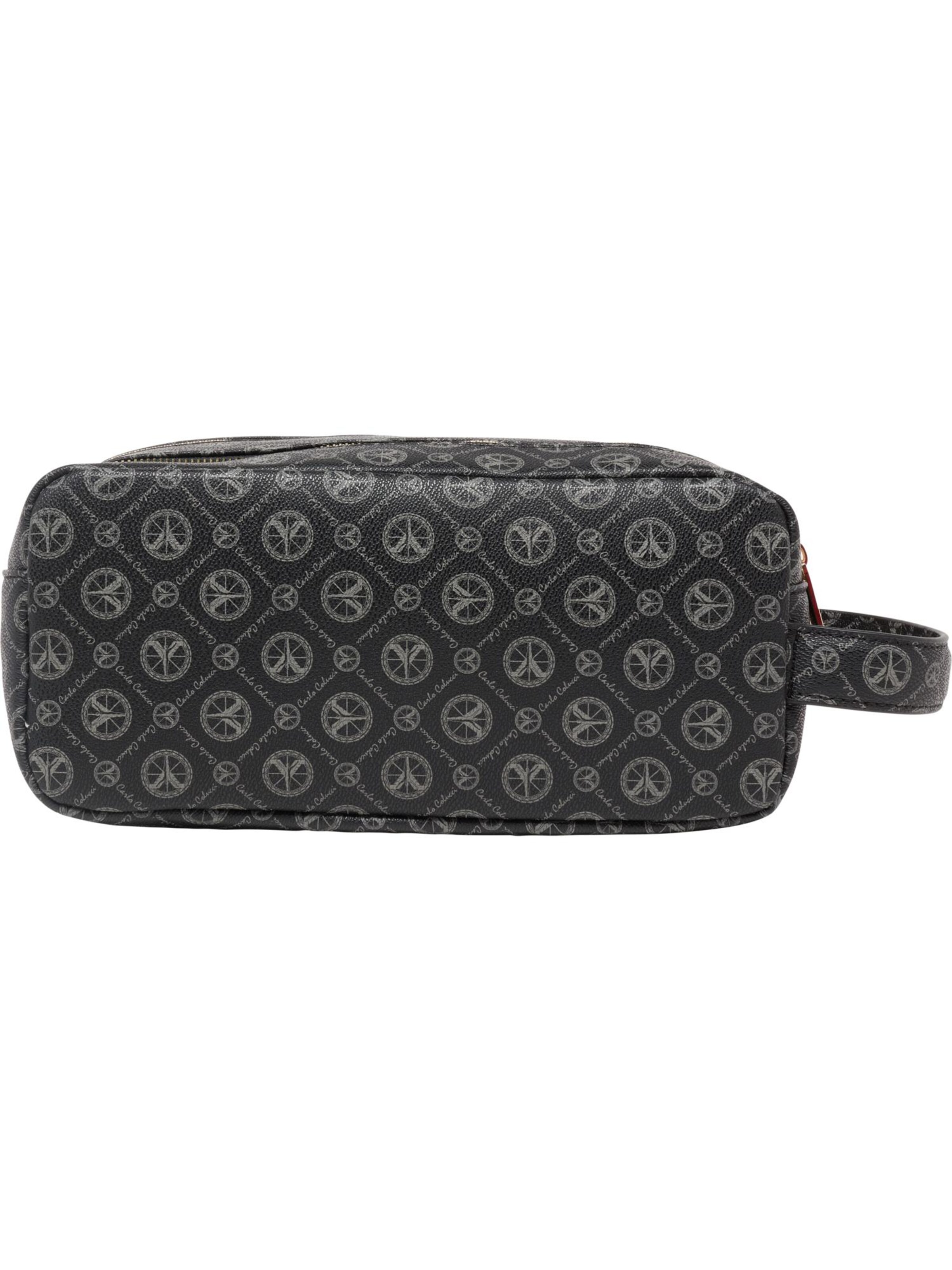 Carlo Colucci Kosmetiktasche in Schwarz