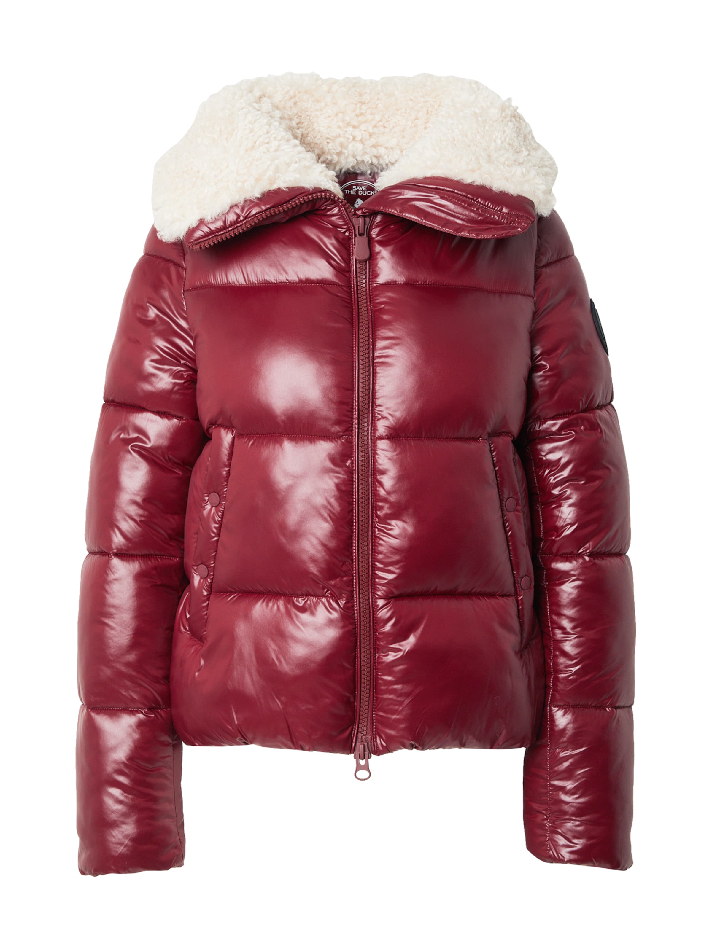 SAVE THE DUCK Преходно яке 'MOMA' в червено: отпред