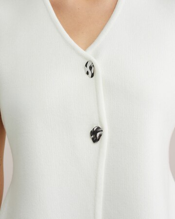 Gilet de costume WE Fashion en blanc